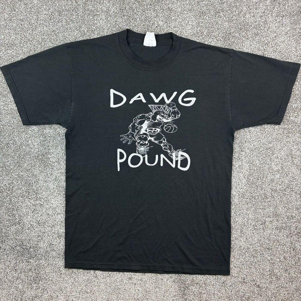 Vintage Y2K Butler University Dawg Pound Shirt Mens Large Black Basketball Dog